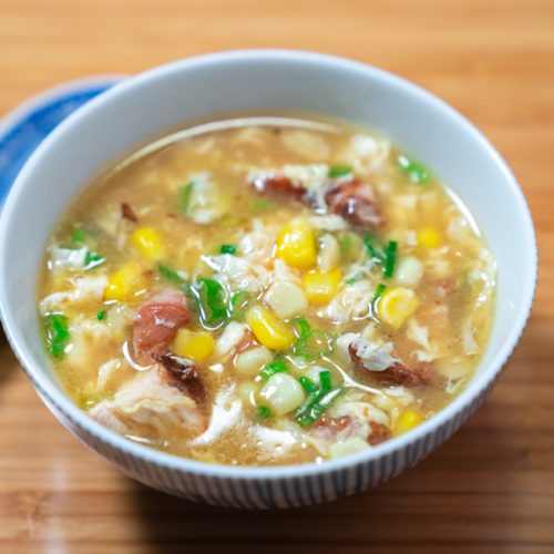 Egg Drop Soup with Chicken Flo Lum