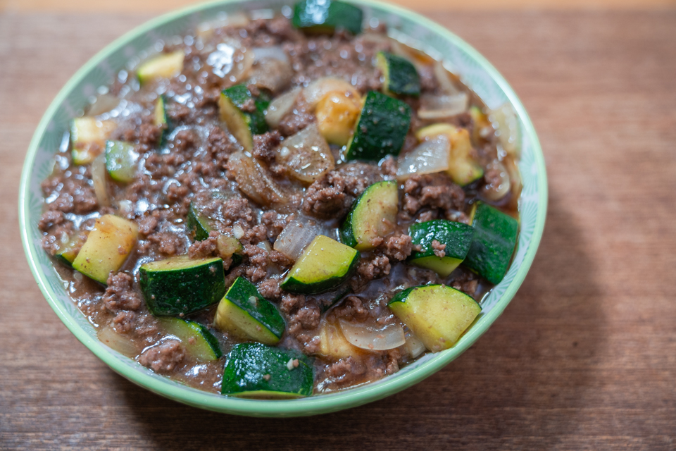 Minced Beef and Zucchini