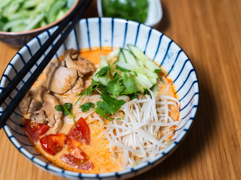Thai Red Curry Chicken Noodle Soup